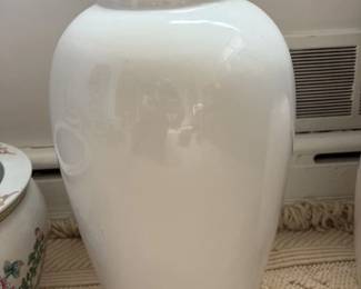 Large White Ceramic Vase