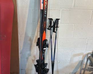HEAD Cyber Ski with Tryolia Bindings and Ski Poles