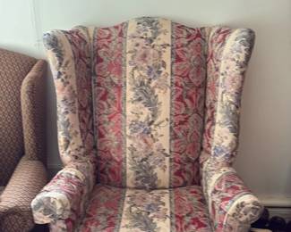 Vintage Floral Upholstered Armchair