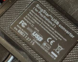 SingStar USB Converter and Microphones for Playstation 2