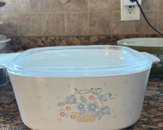 CorningWare "Country Cornflower" Pattern Casserole dish 