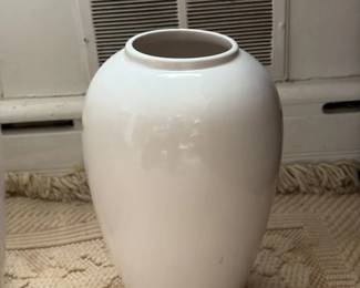 Large White Ceramic Vase