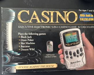 ExcaliburExecutive Electronic 5-in-1 Casino Game & Calculator