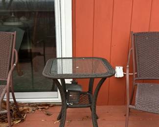 Wicker Patio Set with Table and Chairs