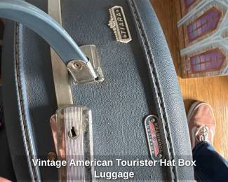 Vintage American Tourister Hat Box Luggage