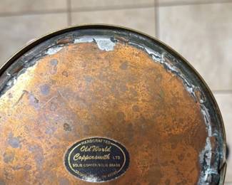 Old World Coppersmith Ltd. Solid Copper Pitcher