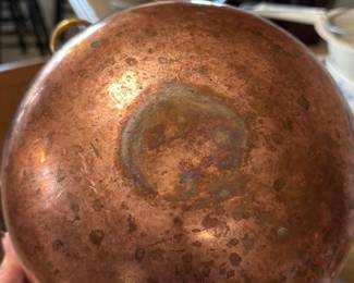Vintage copper mixing bowl