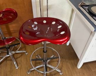 Red Tractor Seat Bar stool