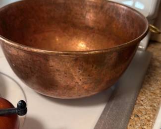 Vintage Copper Mixing Bowl