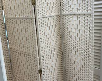 Woven Room Divider Screen