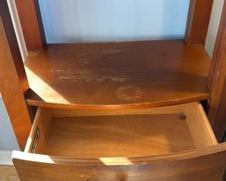 Broyhill Mid Century Modern Display Shelf with Drawer