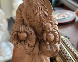 Terracotta Santa Clause Figurine