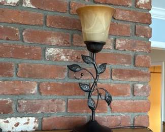 Rustic Wall Sconce with USB Ports