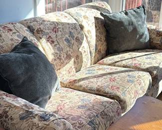 Floral Upholstered Sofa