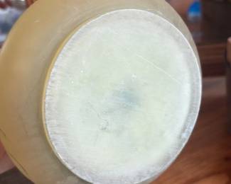 Vintage Frosted Glass Perfume Bottle with Floral Etching