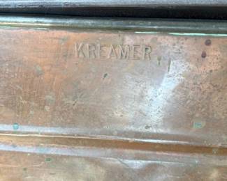 Antique Copper "Kreamer" Ice Box/Cooler