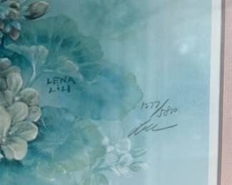 Lena Liu "Hummingbird and Hydrangeas" Limited Edition Print