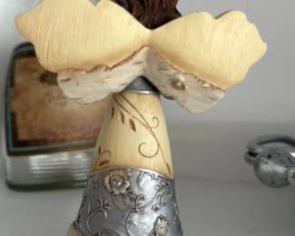 Angel Figurine Holding Baby