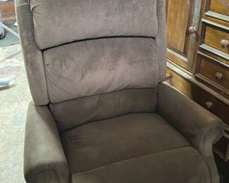 Brown Fabric Recliner Chair