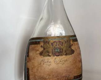 Vintage rice Wine Bottle