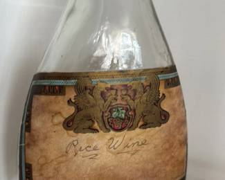 Vintage rice Wine Bottle