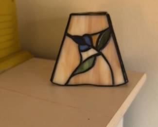 Stained Glass Panel with Floral Motif