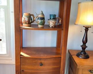Broyhill Mid Century Modern Display Shelf with Drawer