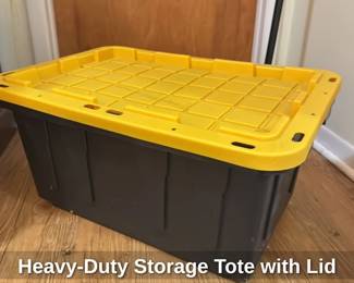 Heavy Duty Storage Tote with Lid