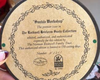 Norman Rockwell "Santa's Workshop" Heirloom Collection Figurine