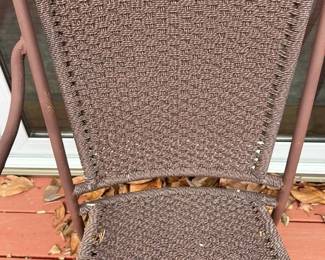 Woven Metal Patio Set
