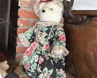 Vintage "Cow Print" Teddy Bear