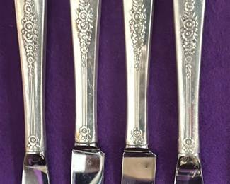 Silver Plate Flatware Set - "Nobility" Pattern