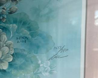 Lena Liu "Hummingbird and Hydrangeas" Limited Edition Print