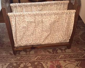 Vintage "The Midland School" Wooden Doll Cradle