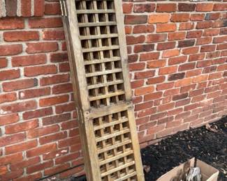 Vintage Wooden Garden Trellis Panels