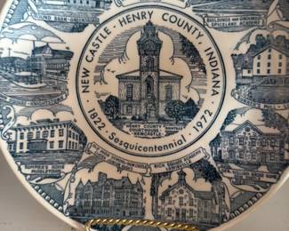 Henry County, Indiana Sesquicentennial Plate