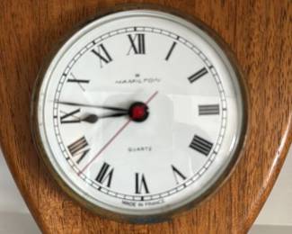 Mid Century Modern Hamilton Quartz Desk Clock