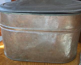 Antique Copper "Kreamer" Ice Box/Cooler