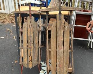 Vintage Wooden Flexible Flyer Sled