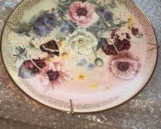Poppy Pastorale "Symphony of Shimmering Beauty" Collector Plate