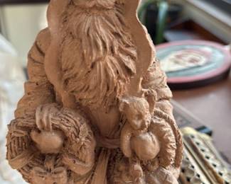 Terracotta Santa Claus Figurine