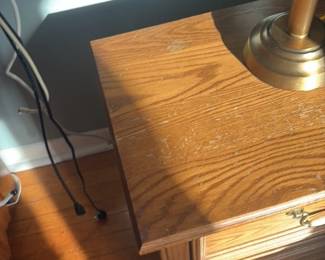 Brass Swing Arm Wall Lamp with Fabric Shade