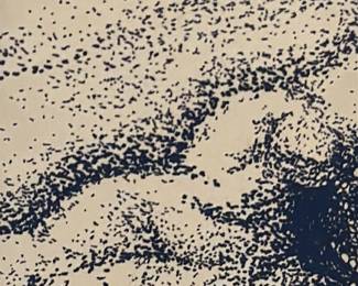 Original Bulldog Portrait Stipple Drawing by Kathy Rumple