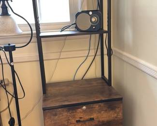 Industrial Style Storage Cabinet with Metal Frame