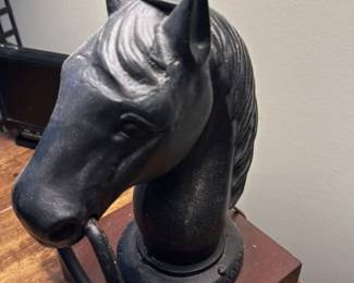 Cast Iron Horse Head Lamp Base