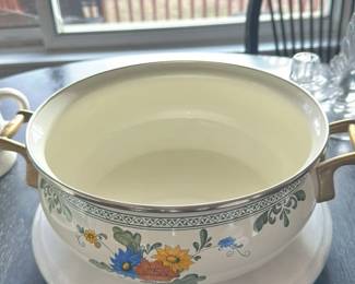 Vintage Covered Casserole Dish with Handles