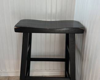 Black Wooden Stool