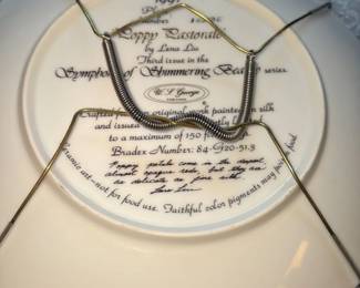 Poppy Pastorale "Symphony of Shimmering Beauty" Collector Plate