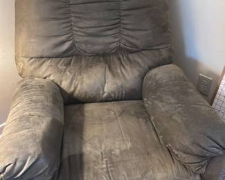 Gray Microfiber Recliner