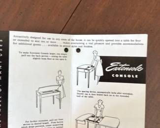 Extendable console Table with 6 Leaves